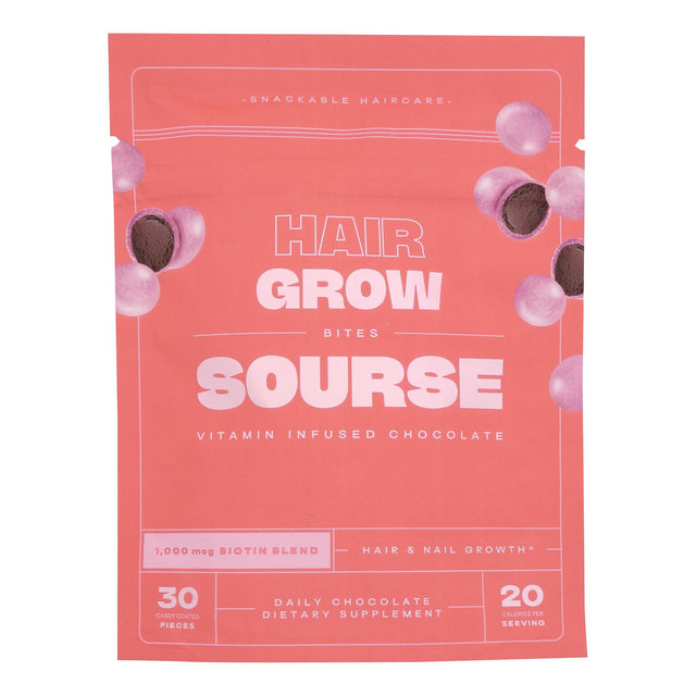 Sourse Hair Growth Gummies: Vitamins for Faster, Stronger Hair - 6-30 Count