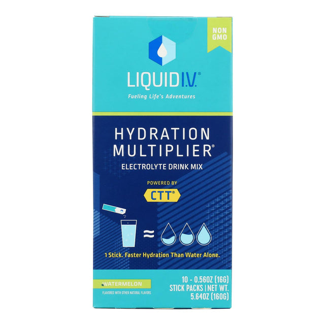 Liquid I.V. Hydration Multiplier - Watermelon Drink Mix 10ct - 5.65 Oz Each