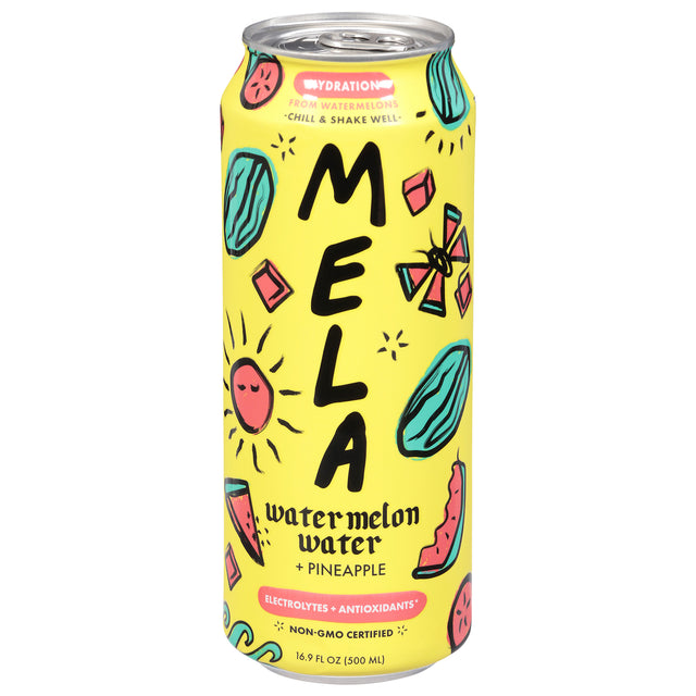 Mela Water Watermelon Pineapple: Hydrating Drink - 12x16.9 fl oz Refreshing