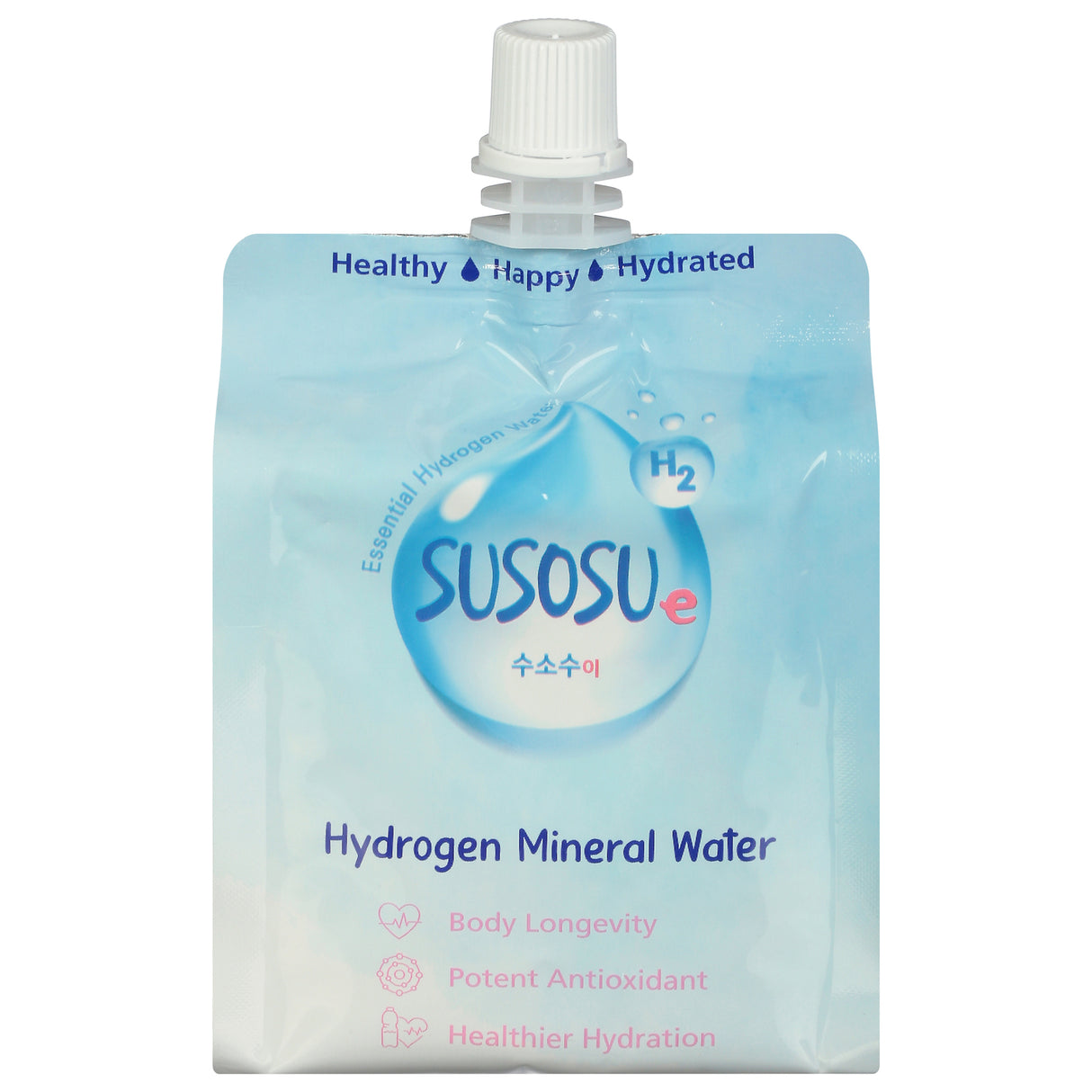 Susosu Water Hydrogen Mineral Water, 20 Fl Oz (Pack of 10) - Antioxidant Rich