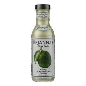 Brianna's Creamy Cilantro Lime Salad Dressing - 12 Oz - Pack of 6 - Tangy & Fresh