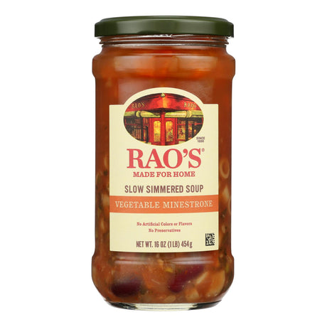 Rao's Minestrone Soup: Authentic Italian Vegetable Soup (6-Pack) - 16oz 