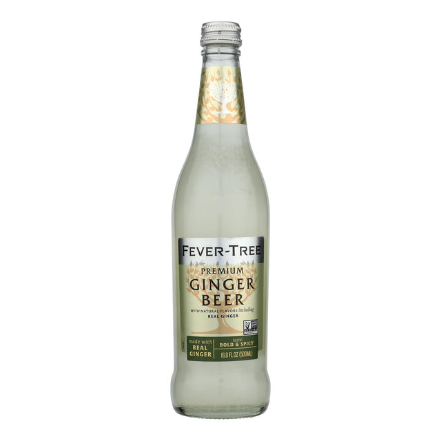 Fever-Tree Premium Ginger Beer - 8 x 16.9 Fl Oz Glass  - Case