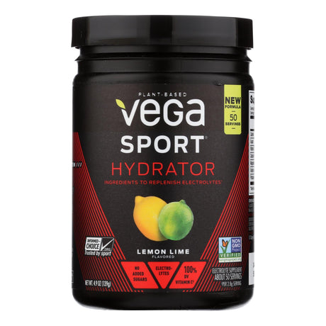 Vega Sport Hydrator: Lemon Lime Electrolyte Powder | 4.9 Oz - Fuel & Recover