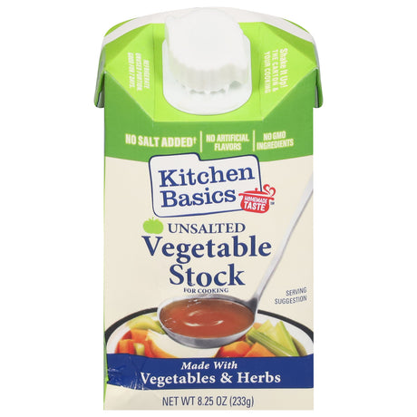 Kitchen Basics Vegetable Stock No Salt Added, 12  | Healthy Broth