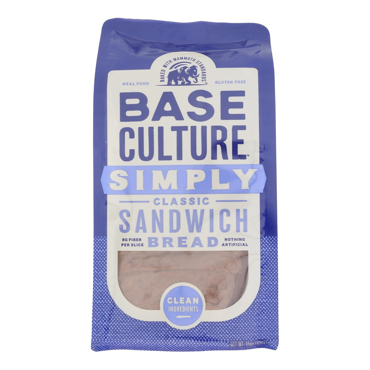 Base Culture Classic Sandwich Bread - Pack of 6 (15 oz Loaves) - Gluten & Grain-Free