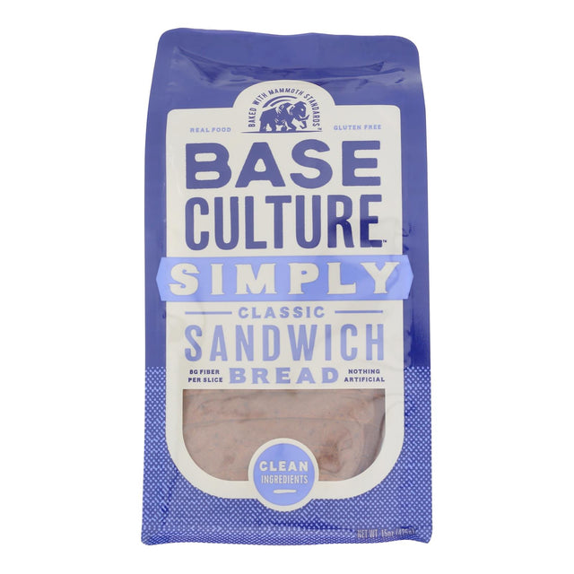 Base Culture Classic Sandwich Bread - Pack of 6 (15 oz Loaves) - Gluten & Grain-Free