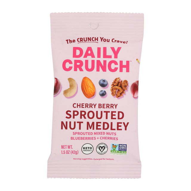 Daily Crunch Nuts Mixd Chry Bry Medley, 8 x 1.5 oz - Gluten-Free Snack Variety Pack