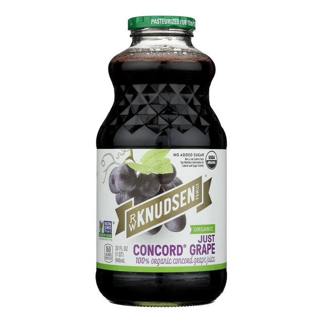 R.W. Knudsen Organic Just Concord Grape Juice, 32 fl oz - 6 Pack
