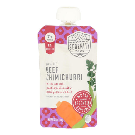 Serenity Kids Beef Chimichurri Baby Food Pouch (Pack of 6)