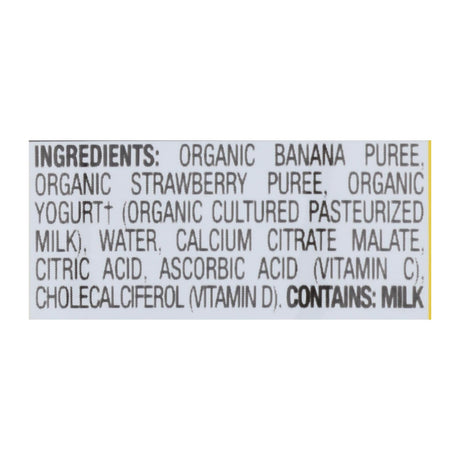 Organic Fruit Yogurt Smoothie, Strawberry Banana by Earth's Best - 4.2 Oz. - Pack of 12 - Cozy Farm 