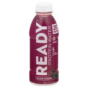 Ready Water Protein Black Cherry - 12 x 16.9 fl oz - Enhanced Hydration