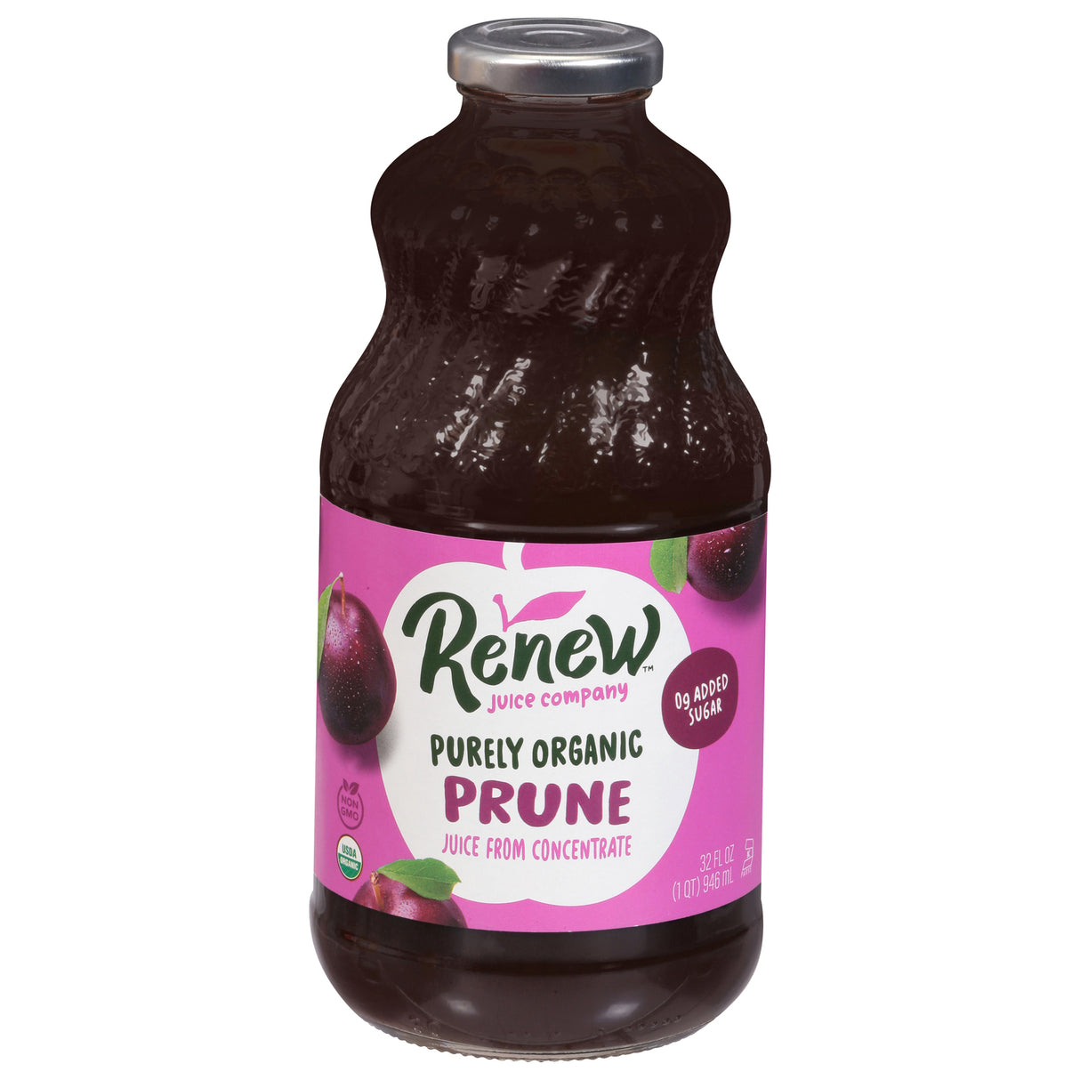 Renew Juice Company Organic Prune Juice - 6 x 32 fl oz