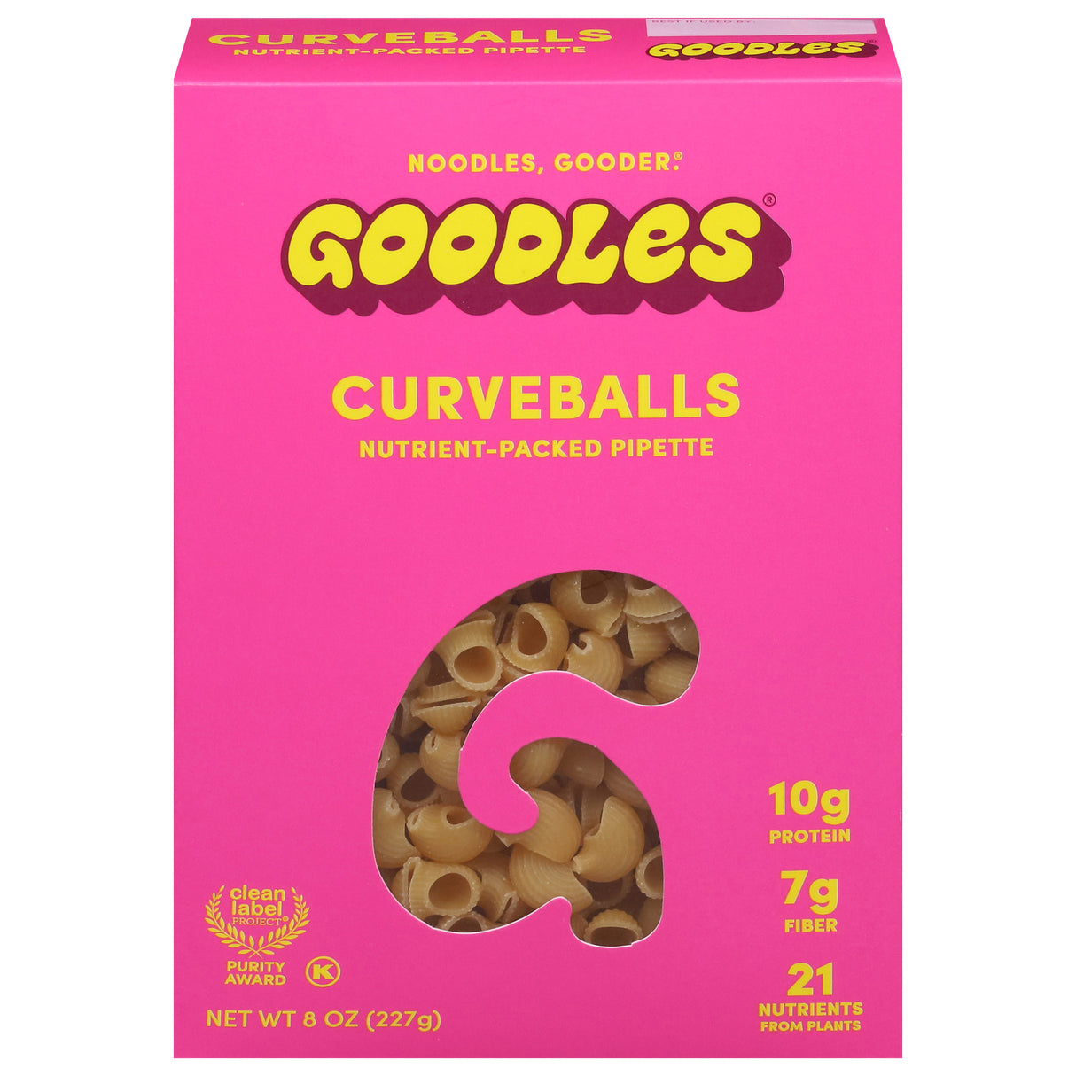 Goodles Curveballs Pasta, Classic Cheddar, 12  of 8 oz Each