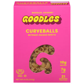Goodles Curveballs Pasta, Classic Cheddar, 12  of 8 oz Each