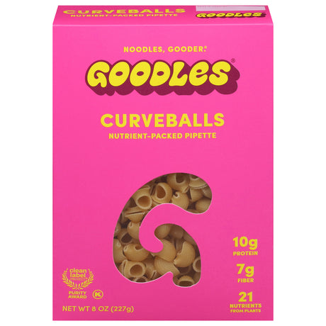 Goodles Curveballs Pasta, Classic Cheddar, 12  of 8 oz Each