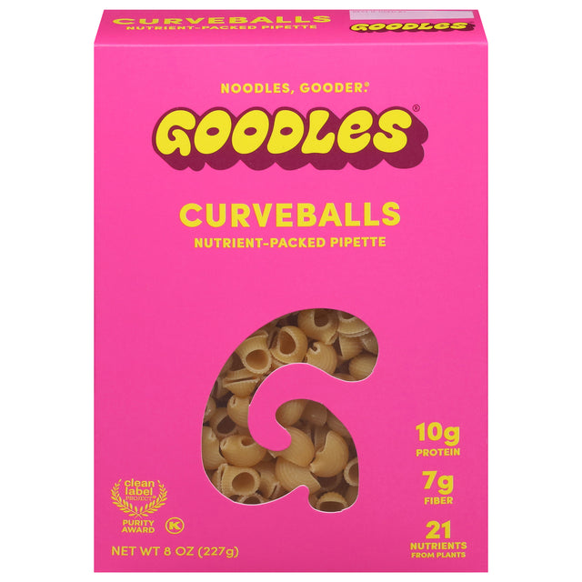 Goodles Curveballs Pasta, Classic Cheddar, 12  of 8 oz Each