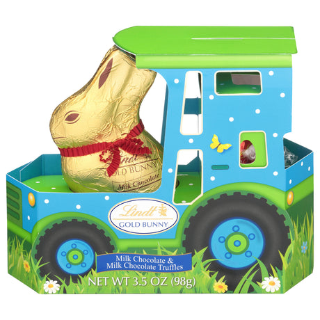 Lindt Gold Bunny Milk Chocolate Tractor, 8-Pack | Holiday Chocolate Gifts
