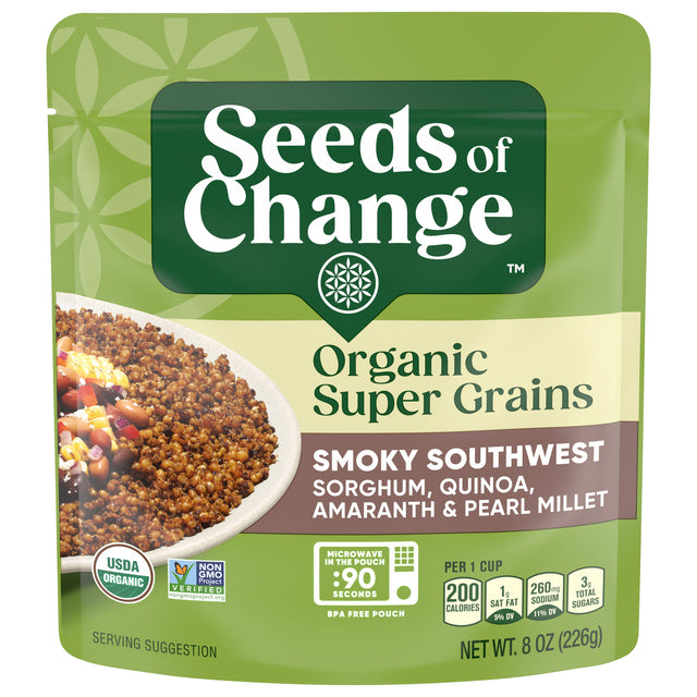Seeds of Change Organic Smoky Southwest Grains, 6 x 8 oz Pouches