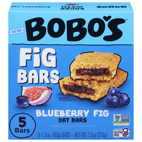 Bobo's Oat Bars: Fig Blueberry - Healthy Snack Bars | 6 Pack Deliciousness