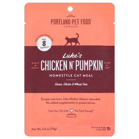 Portland Pet Food Company Chicken & Pumpkin Cat Food Pouches - 12 x 2.6 oz.