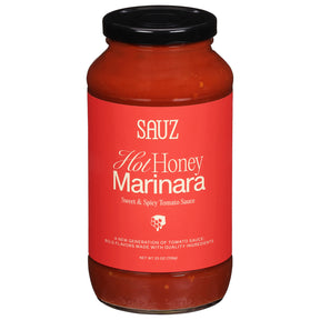 Sauz Hot Honey Marinara (6 Jars): Sweet & Spicy Tomato Sauce, Gourmet