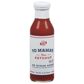 Yo Mama's Keto Ketchup (6-Pack) - Low Carb, Sugar-Free, Gluten-Free - 14oz Bottles