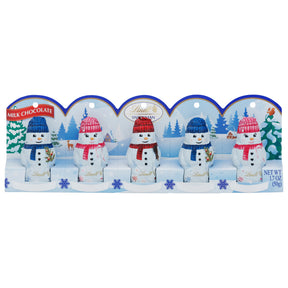 Lindt Milk Chocolate Mini Snowmen - 1.7 Oz Each (Pack of 12)