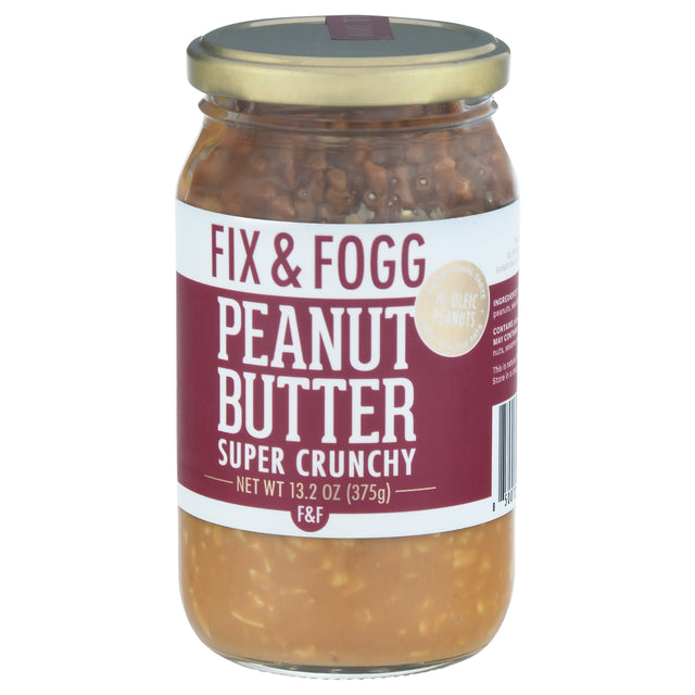 Fix & Fogg Super Crunchy Peanut Butter 6-Pack | Best All Natural Peanut Butter