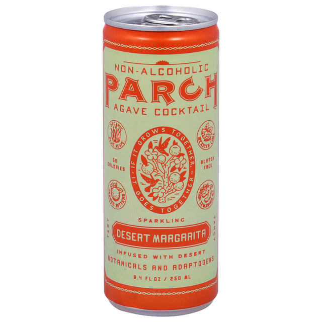 Parch Non-Alcoholic Margarita Canned Cocktails - (Pack of 12) 8.4 fl oz