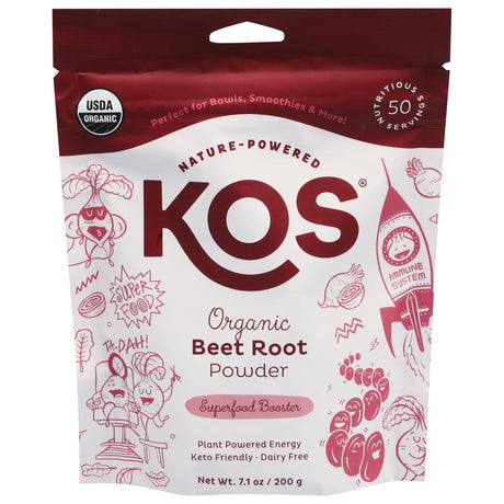 Kos Organic Beet Root Powder - 7.1 oz - Superfood Supplement