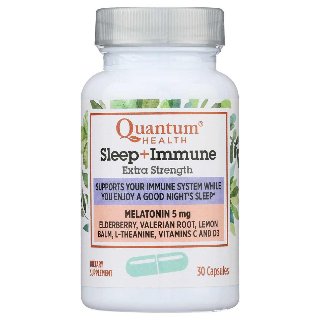 Quantum Health Sleep Immune 5mg Capsules - 30 Count - Natural Sleep Support