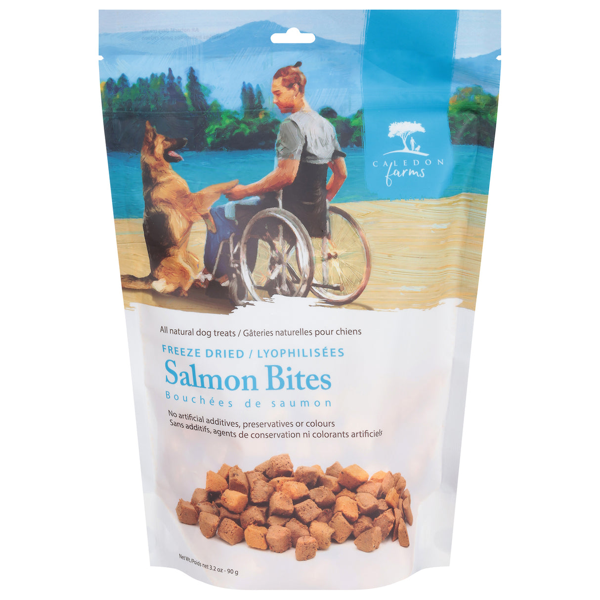 Caledon Farms Salmon Dog Treats Freeze-Dried, 6x3.2oz - Healthy & Tasty!