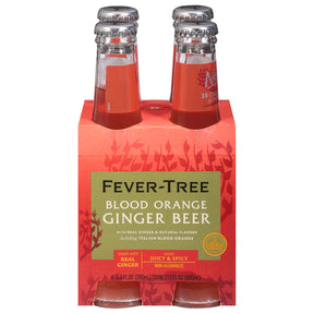 Fever-tree Ginger Beer Blood Orange, 4/6.8 fz (Pack of 6) - Premium Drink Mixer