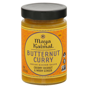 Maya Kaimal Simmer Sauce: Spiced Indian Butternut Curry (Pack of 6 - 12.5 oz Pouches)