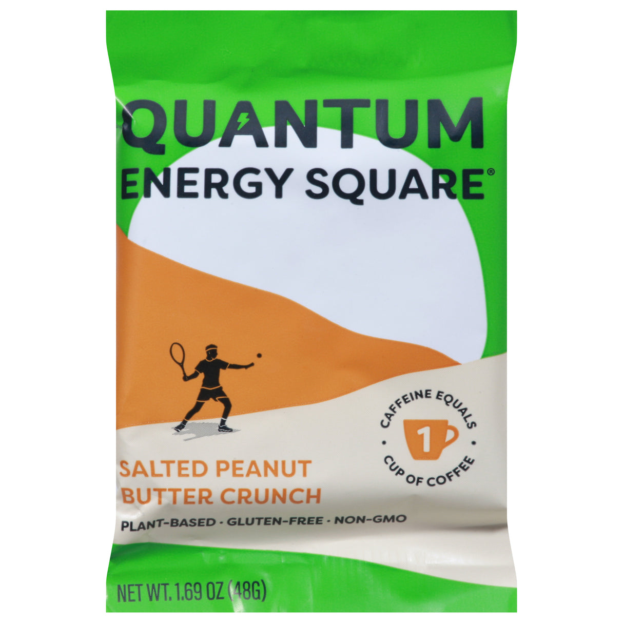 Quantum Energy Squares - Peanut Butter Chocolate Chip Energy Bars - 8 x 1.69 oz