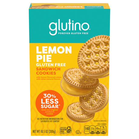 Glutino Lemon Pie Gluten-Free Cookies, 8 Count, 10.5 oz - Delicious Treats!