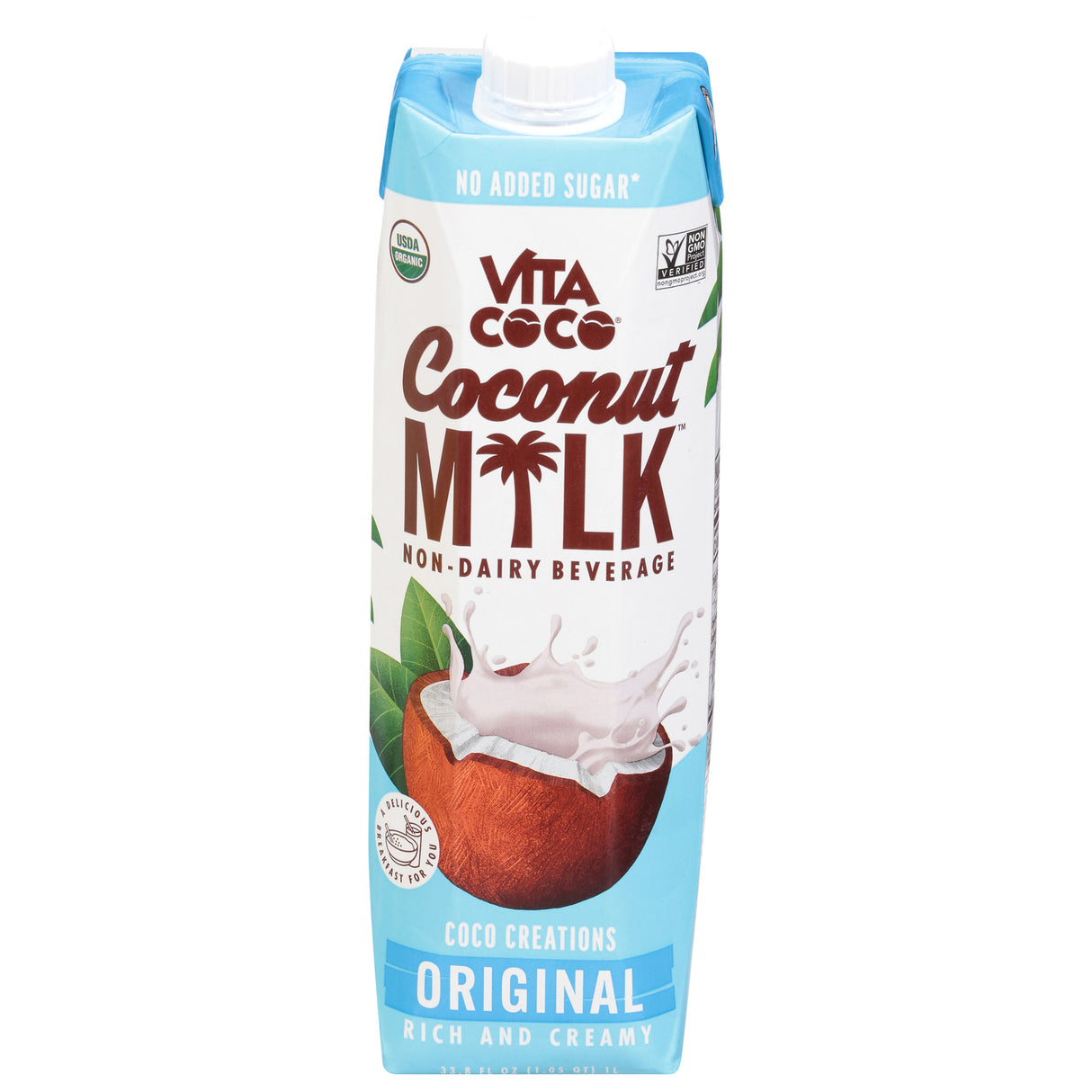 Vita Coco Original Coconut Milk - Pack of 6 - 33.8 fl oz