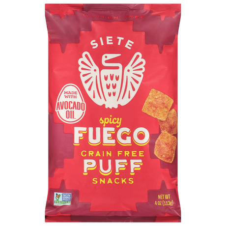 Siete Fuego Puffs Spicy Chili Cheese (6-Pack) - Grain-Free Snack