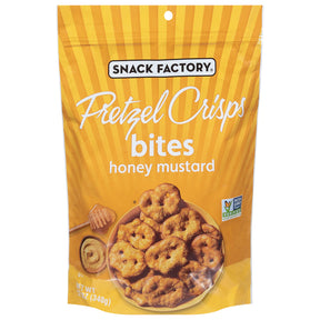 Pretzel Crisps Honey Mustard Pretzel Bites, 12 oz Bags (Pack of 12)