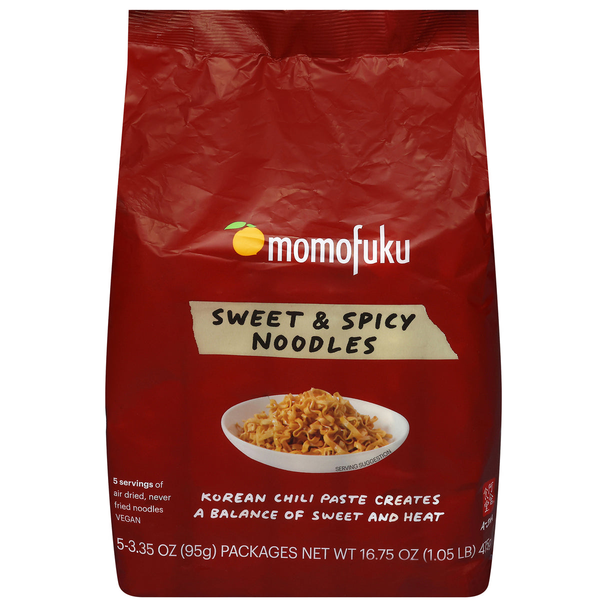 Momofuku Noodles, Sweet & Spicy, 16.75 oz, 10 Count - Instant Ramen Noodle Soup