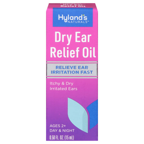 Hyland's Dry Oil Ear Relief - .5 fl oz - Natural Soothing Earache Drops