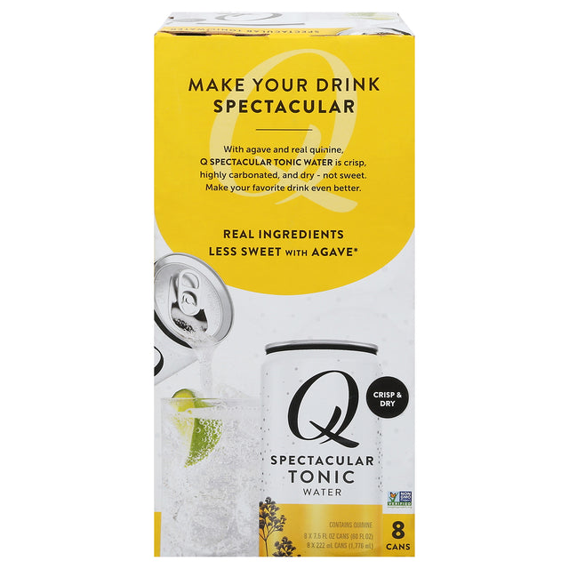 Q Drinks Tonic Water 8 Pack - Premium Cocktail Mixer