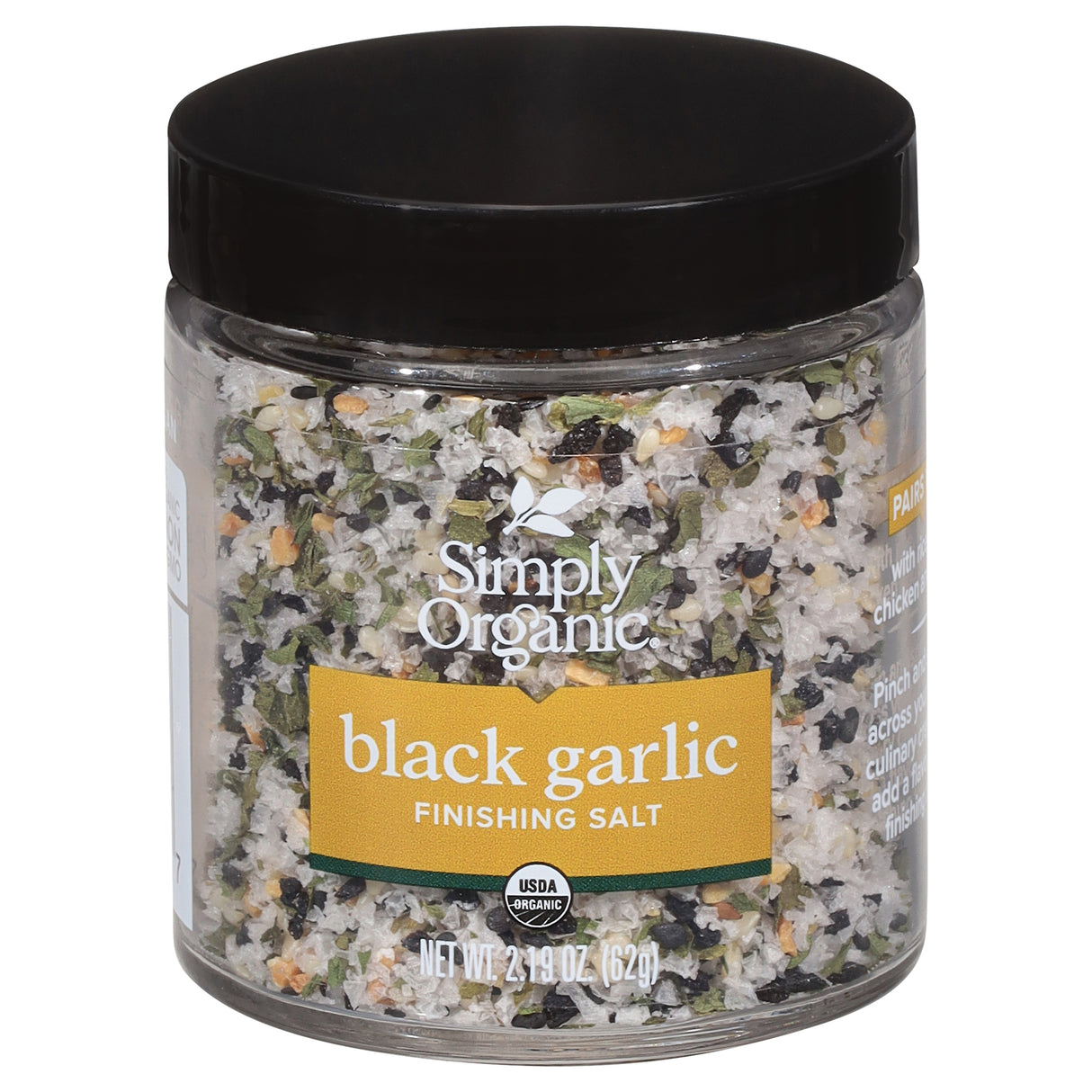 Simply Organic Black Garlic Salt - 2.19 oz (Pack of 6)