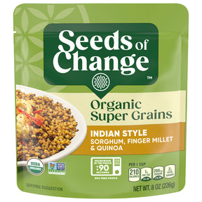 Seeds of Change Indian Style Organic Grains: Delicious & Easy, 6x8oz Pouches
