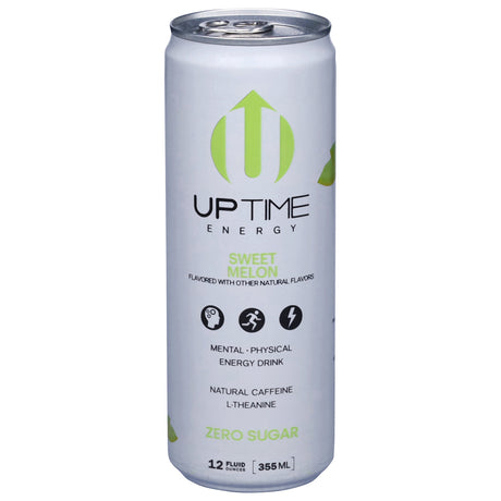 Uptime Energy Smr Melon Sugar-Free Drink 12pk - Healthy Energy & Focus, 12oz
