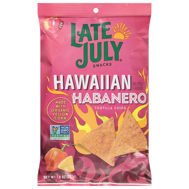 Late July Snacks Tortilla Chips Variety Pack: OG, BBQ, Hot - 12x7.8oz Bags