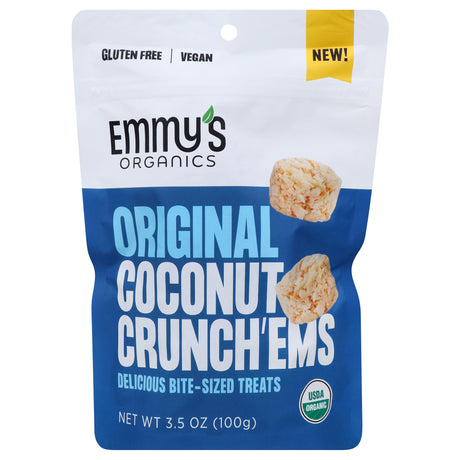 Emmy's Organics Cnut Crunch Original Coconut Bites - 6 Pack of 3.5 oz Bags