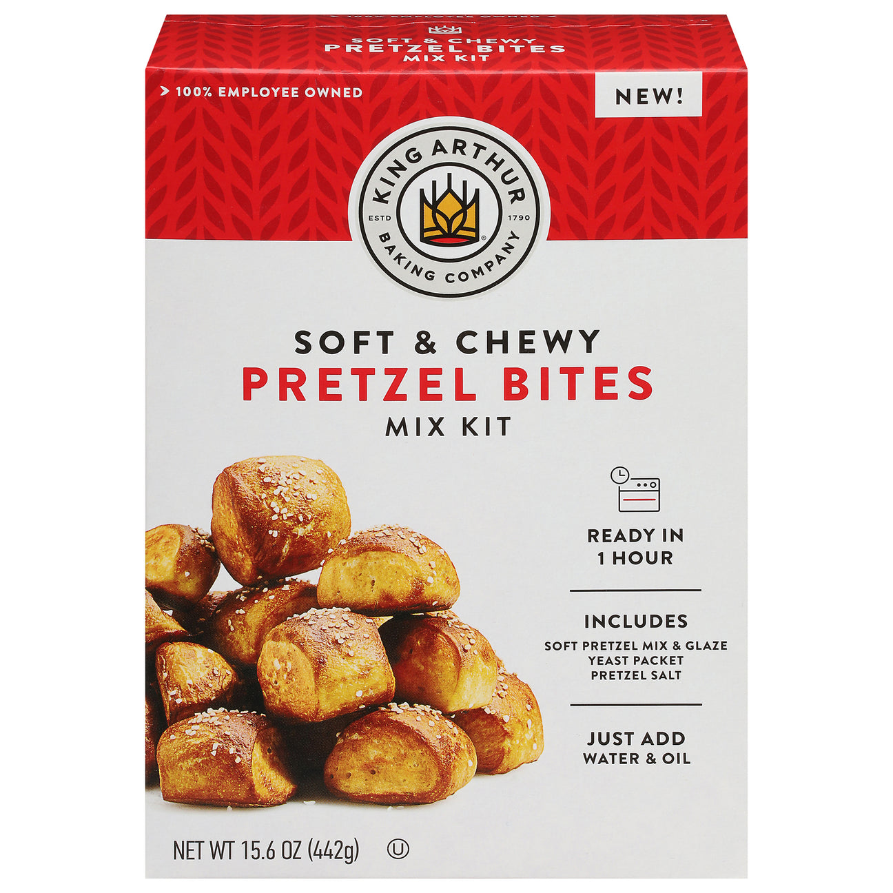 King Arthur Baking Company Pretzel Bites Mix Kit (Pack of 6) - 15.6 oz Each