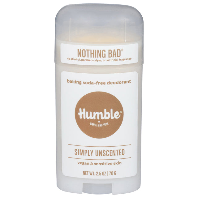 Humble Brands Unscented Deodorant - Natural Deodorant 2.5 oz - Aluminum Free